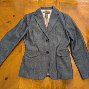 Vintage Banana Republic Women's 100% Cotton Denim Blazer size 6